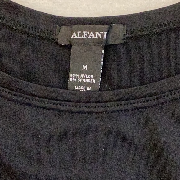 Alfani Black Tank Top sz M Ultrasoft super cute Modest NWOT Loungewear Cami - Picture 7 of 12